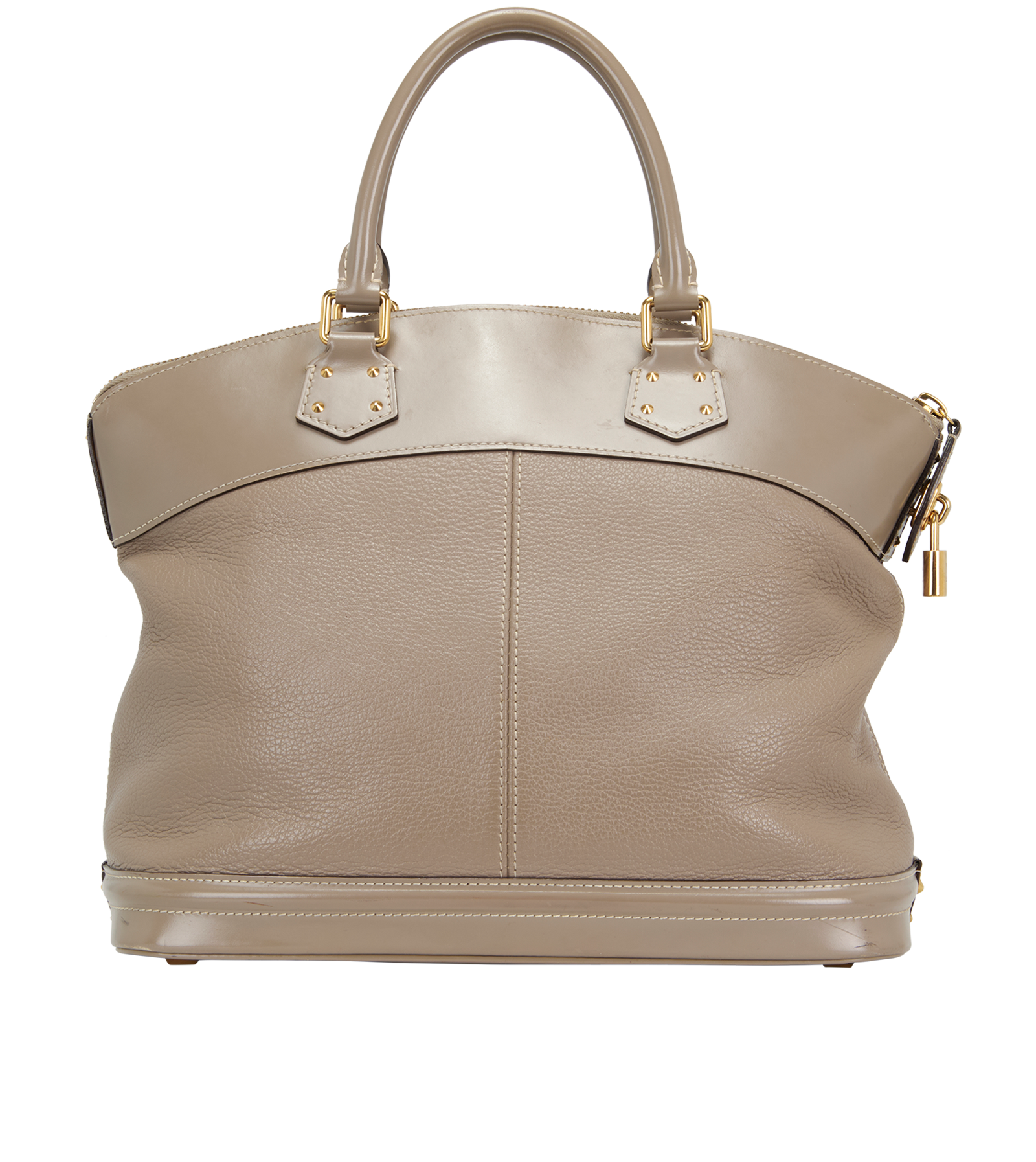 Suhali Lockit MM, &pound;550, Handbags, Taupe, Leather, Back view